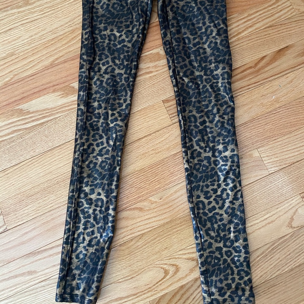 Spanx leopard leggings — worn twice - like new